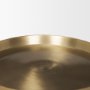 70616 - Roland Satin Brass Cast Aluminum Metal Accent Table