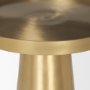 70616 - Roland Satin Brass Cast Aluminum Metal Accent Table