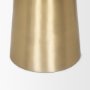 70616 - Roland Satin Brass Cast Aluminum Metal Accent Table