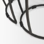 70595 - Clapp Round Light Brown W/ White Wash Wood and Silver Metal Nesting Accent Tables (Set of 2)