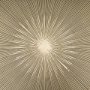 70734-AB - Rini Gold Metal and White Marble Accent Table