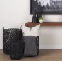 70313 - Jayden 22x22 Cream w/ Black Print Linen Square Pillow Cover