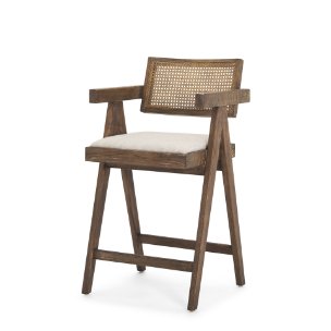 Indie Backless 38in Seat Counter Stool | Medium Brown