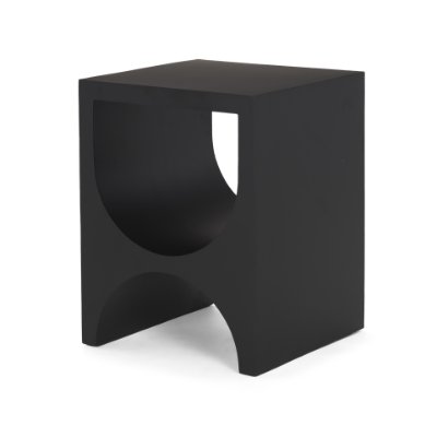 70746 - Sobi Matte Black Square Metal Side Table