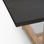 70557-AB - Rialto Rectangular Two-Tone Black and Brown Solid Wood Dining Table