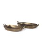 70668 - Pama Hammered Gold Metal Decorative Trays (Set of 2)