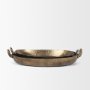 70668 - Pama Hammered Gold Metal Decorative Trays (Set of 2)