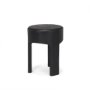 70727 - Riya Solid Black Wooden Stool