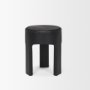 70727 - Riya Solid Black Wooden Stool