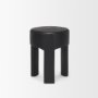 70727 - Riya Solid Black Wooden Stool