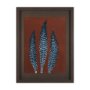 15380 - Nutmeg Fern 4 by Mary Margaret Briggs Hand Embellished Textured Framed Art Print Matted under Glass