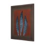 15380 - Nutmeg Fern 4 by Mary Margaret Briggs Hand Embellished Textured Framed Art Print Matted under Glass