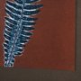 15380 - Nutmeg Fern 4 by Mary Margaret Briggs Hand Embellished Textured Framed Art Print Matted under Glass