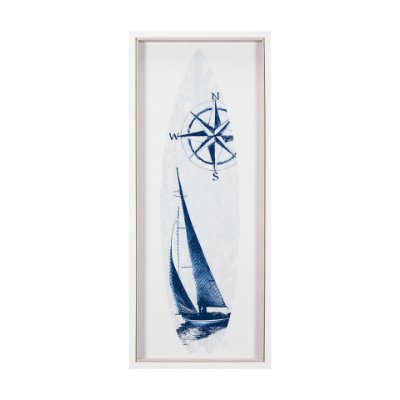 15413 - Surfs Up 2 by Mercana Studio a Hand Embelished Textured Framed Art Print