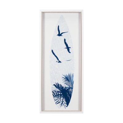 15414 - Surfs Up 3 by Mercana Studio a Hand Embelished Textured Framed Art Print