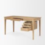 70891 - Tino Light Brown Oak Wood w/ 4 Drawers Desk