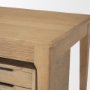 70891 - Tino Light Brown Oak Wood w/ 4 Drawers Desk