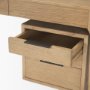 70891 - Tino Light Brown Oak Wood w/ 4 Drawers Desk