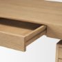 70891 - Tino Light Brown Oak Wood w/ 4 Drawers Desk