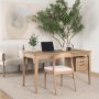 70891 - Tino Light Brown Oak Wood w/ 4 Drawers Desk