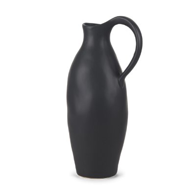 70989 - Valora Matte Black Ceramic Jug