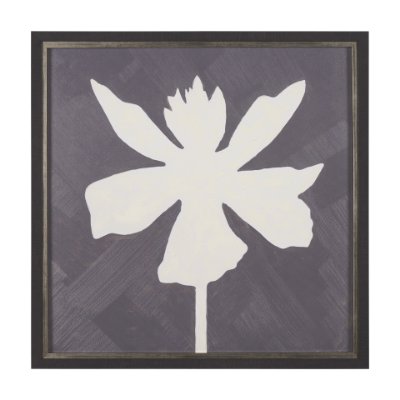 15454 - Floral Silhouettes IV by Liz Jardine a Hand Embelished Textured Framed Art Print