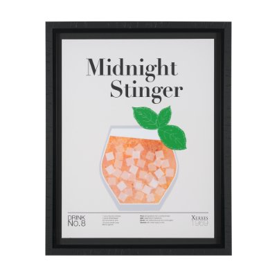 15435 - Midnight Stinger by Mercana Studio a Hand Embelished Textured Framed Art Print Matted under Glass