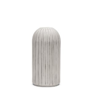 Ummi Small Off White w/ Gray-Brown Antiquing Ceramic Floor Vase