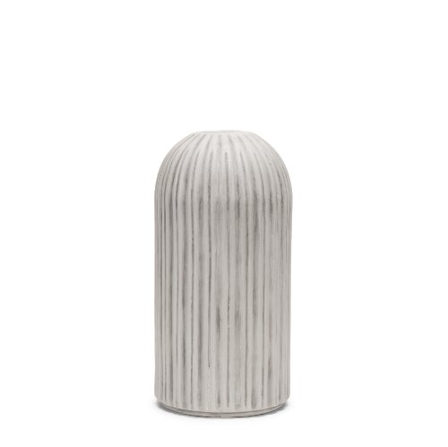 70997 - Ummi Small Off White w/ Gray Antiquing Ceramic Vase