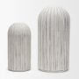 70997 - Ummi Small Off White w/ Gray Antiquing Ceramic Vase