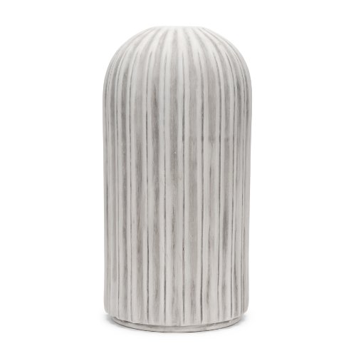 70998 - Ummi Tall Off White w/ Gray Antiquing Ceramic Vase
