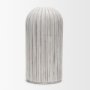 70998 - Ummi Tall Off White w/ Gray Antiquing Ceramic Vase