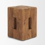 71020 - Waylen Natural Wood Block Accent Stool
