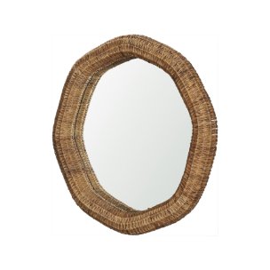 Warrick 36" Woven Water Hyacinth Mirror