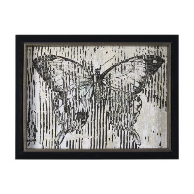15524 - Papillon II by Mercana Studio a Hand Embellished Framed Art Print