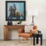 70727 - Riya Solid Black Wooden Stool