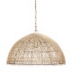 70914 - Thad 1-Light Natural Woven Rattan Dome Pendant