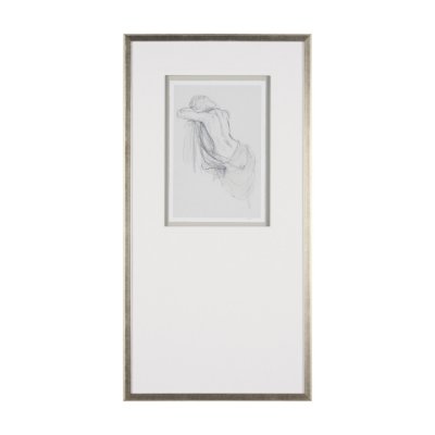 15567 - Sitting Model III by Mercana Studio a Hand Embellished Framed Art Print Matted under Glass