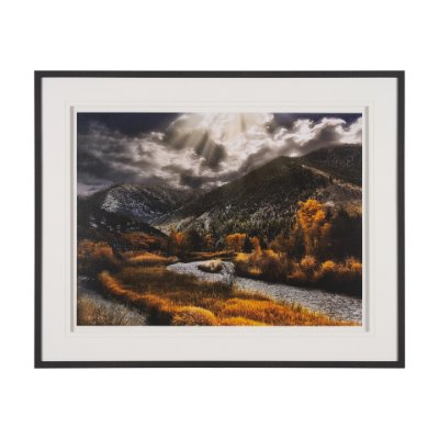 15569 - Summit Trail by Bobbie Goodrich a Hand Embellished Framed Photo Art Print Matted under Glass