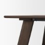 71041-AB - Welborn 84" Dark Brown Wood Rectangular Dining Table