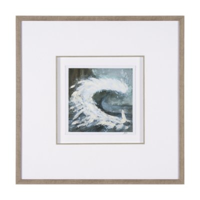 15610 - Stormy Coast IV by Mercana Studio a Hand Embellished Framed Art Print Matted under Glass