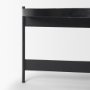 71042-AB - Wade Travertine Marble w/ Matte Black Metal Coffee Tables