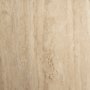 71042-AB - Wade Travertine Marble w/ Matte Black Metal Coffee Tables