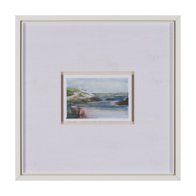 15606 - East Coast View IV by Mercana Studio a Hand Embellished Framed Art Print Matted under Glass