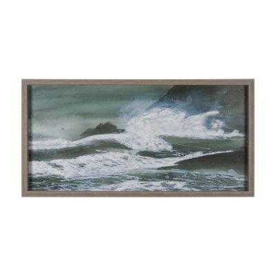 15607 - Stormy Coast I by Mercana Studio a Hand Embellished Framed Photo Art Print