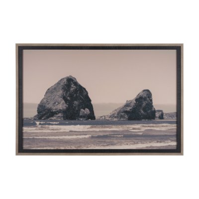 15693 - Rocky Shores by Nathan Larson a Hand Embellished Framed Photo Art Print Matted under Glass