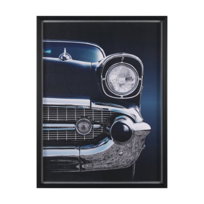 15716 - American Classic Car Bel Air 1957 by Beate Gube a Hand Embellished Framed Photo Art Print