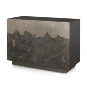 Roxdale Acid Washed Iron Metal Accent Cabinet