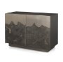71073 - Roxdale Acid Washed Iron Metal Accent Cabinet