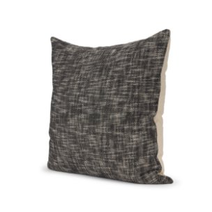 Jalia Cream and Black Cotton Decorative Square Pillow Cover